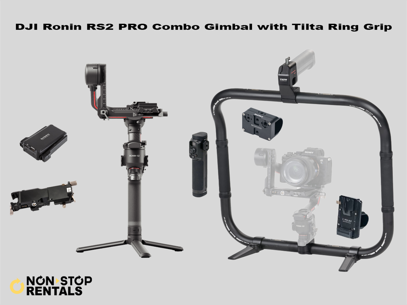 Dji ronin rs2 pro combo gimbal with tilta ring grip