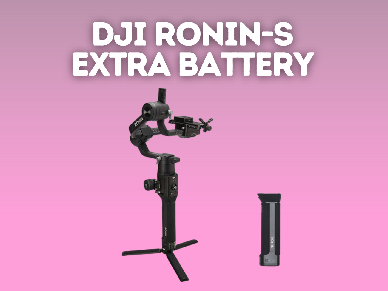Dji ronin-s camera stabilizer, gimbal + extra battery
