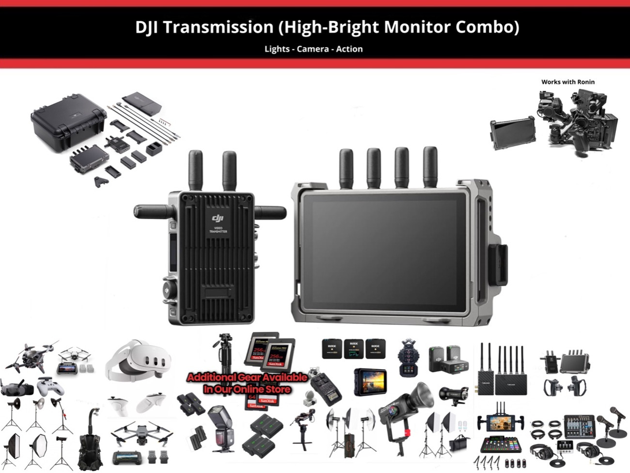 Dji transmittion high bright combo