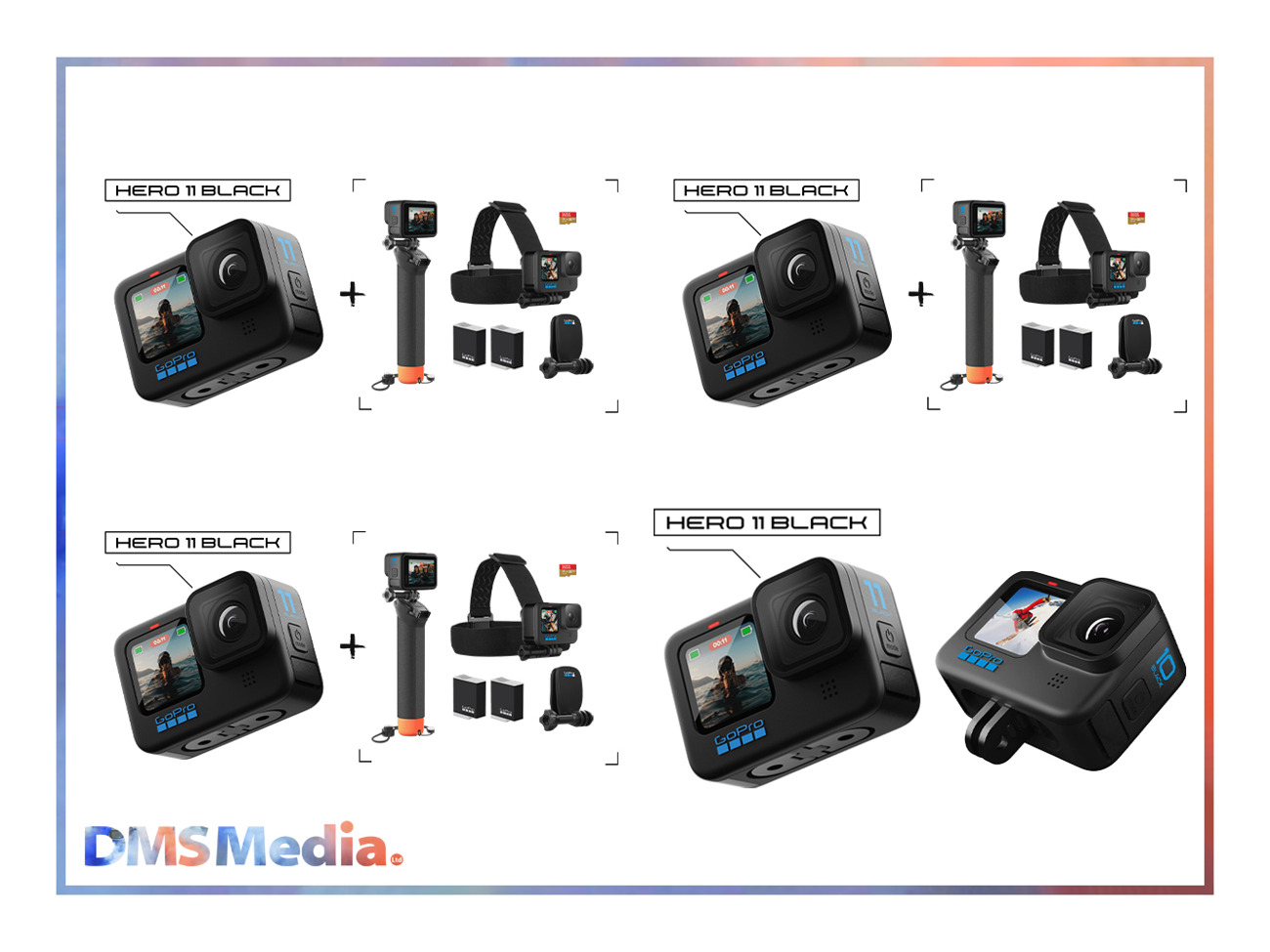 4x gopro hero11 + 2x gopro hero10