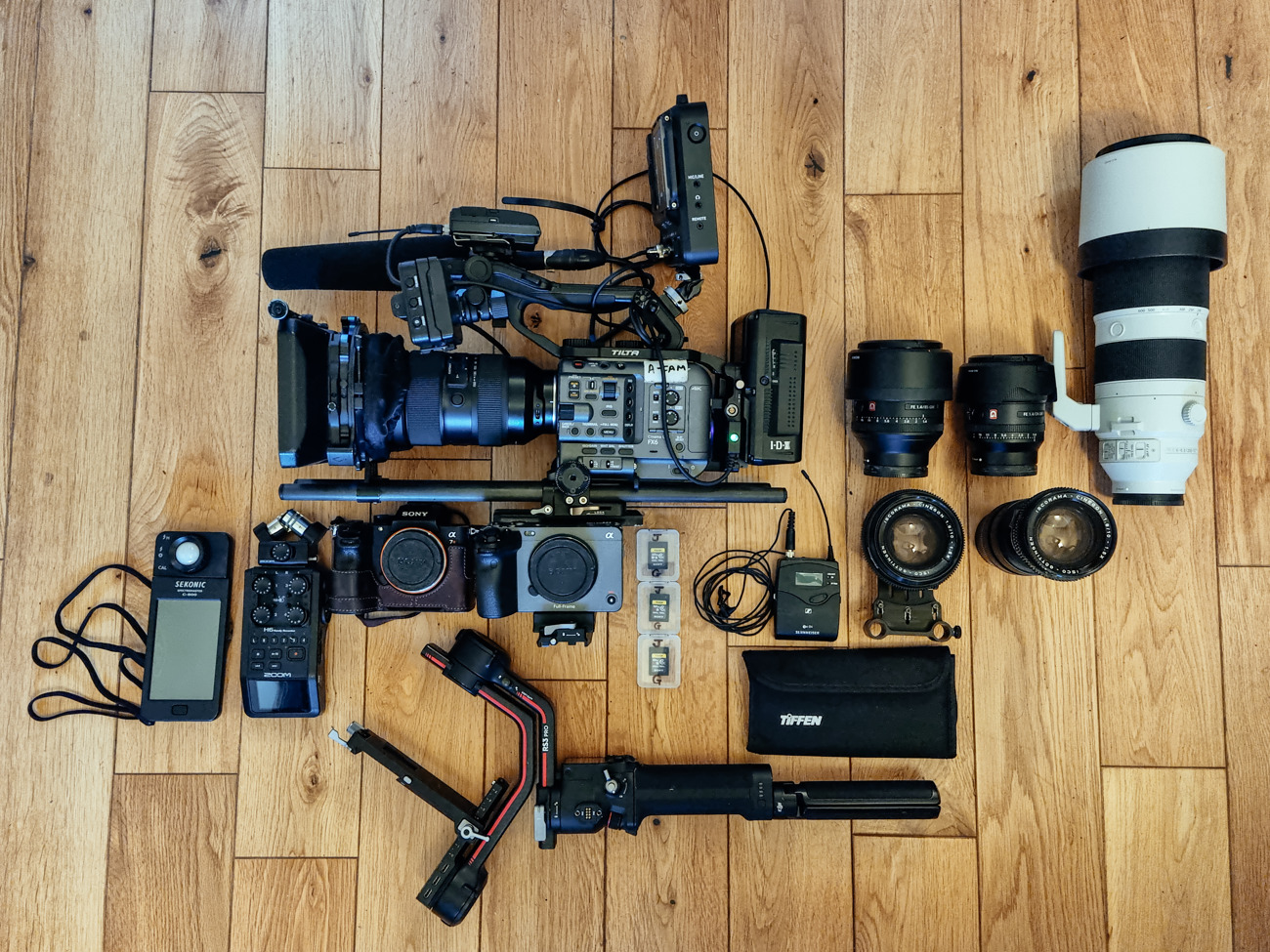 Dop/cinematographer/camera operator with kit