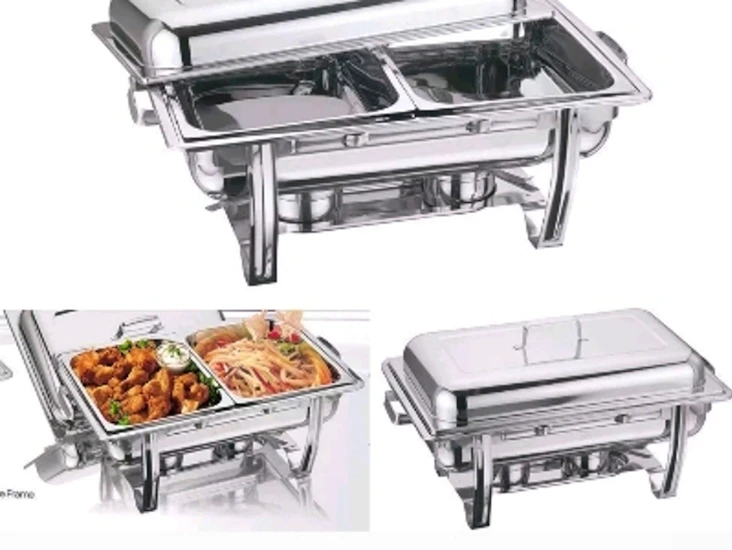 Double compartment chaffing dishes