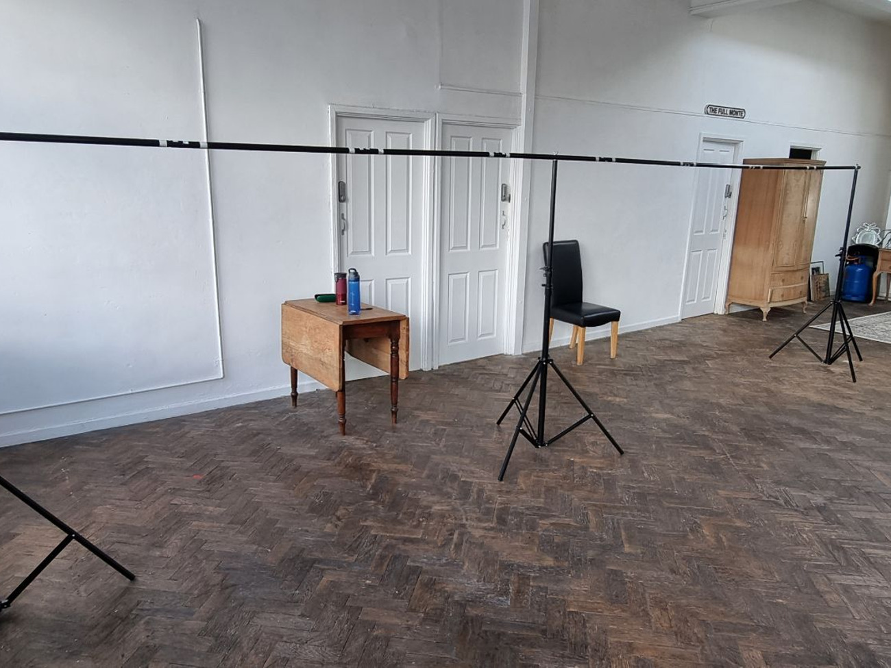 Double wide photography backdrop stand 6m wide x 3m tall