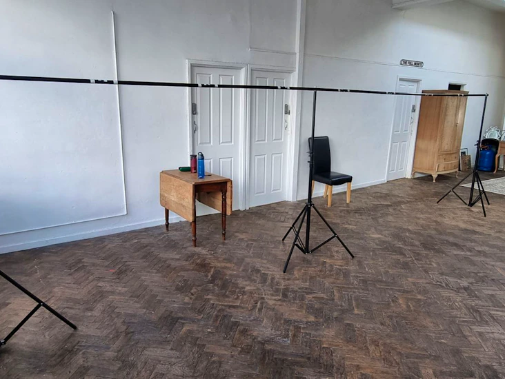 Double wide photography backdrop stand 6m wide x 3m tall