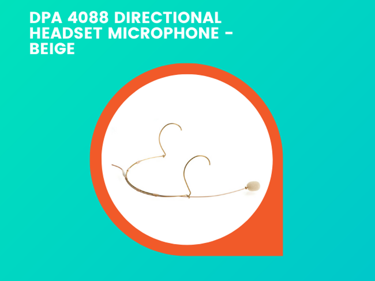 Dpa 4088 directional headset microphone - beige