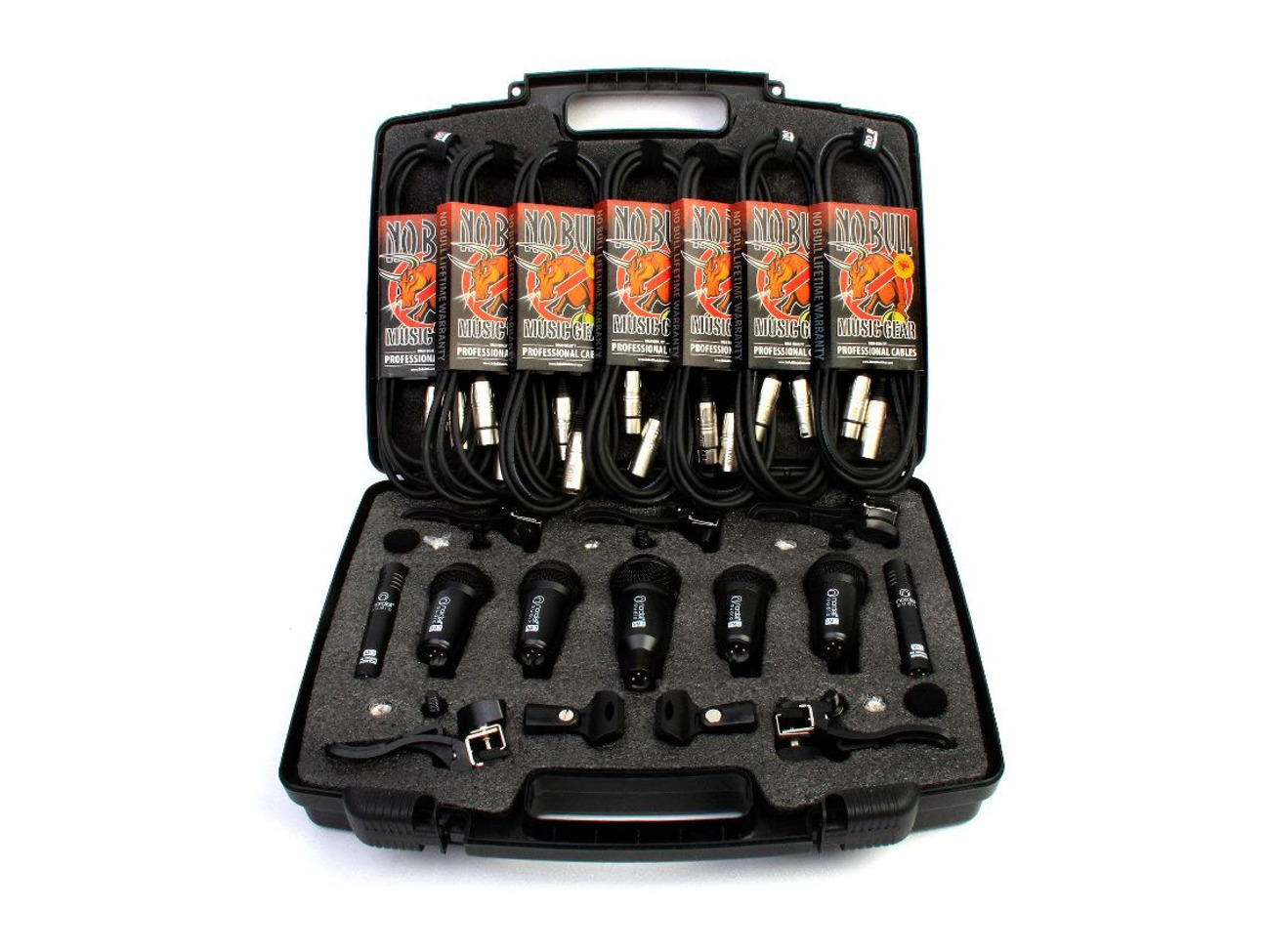 Drum microphones mics set: 'nordell' 7 piece mic kit