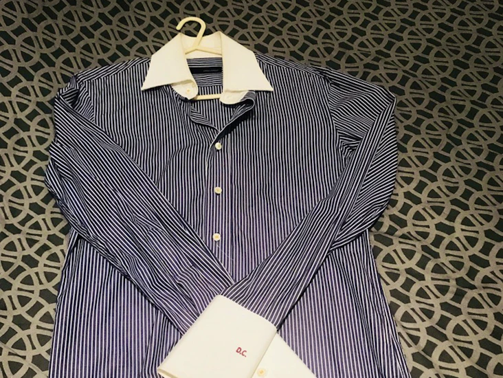 Dsquared slimfit shirt - navy blue - size medium