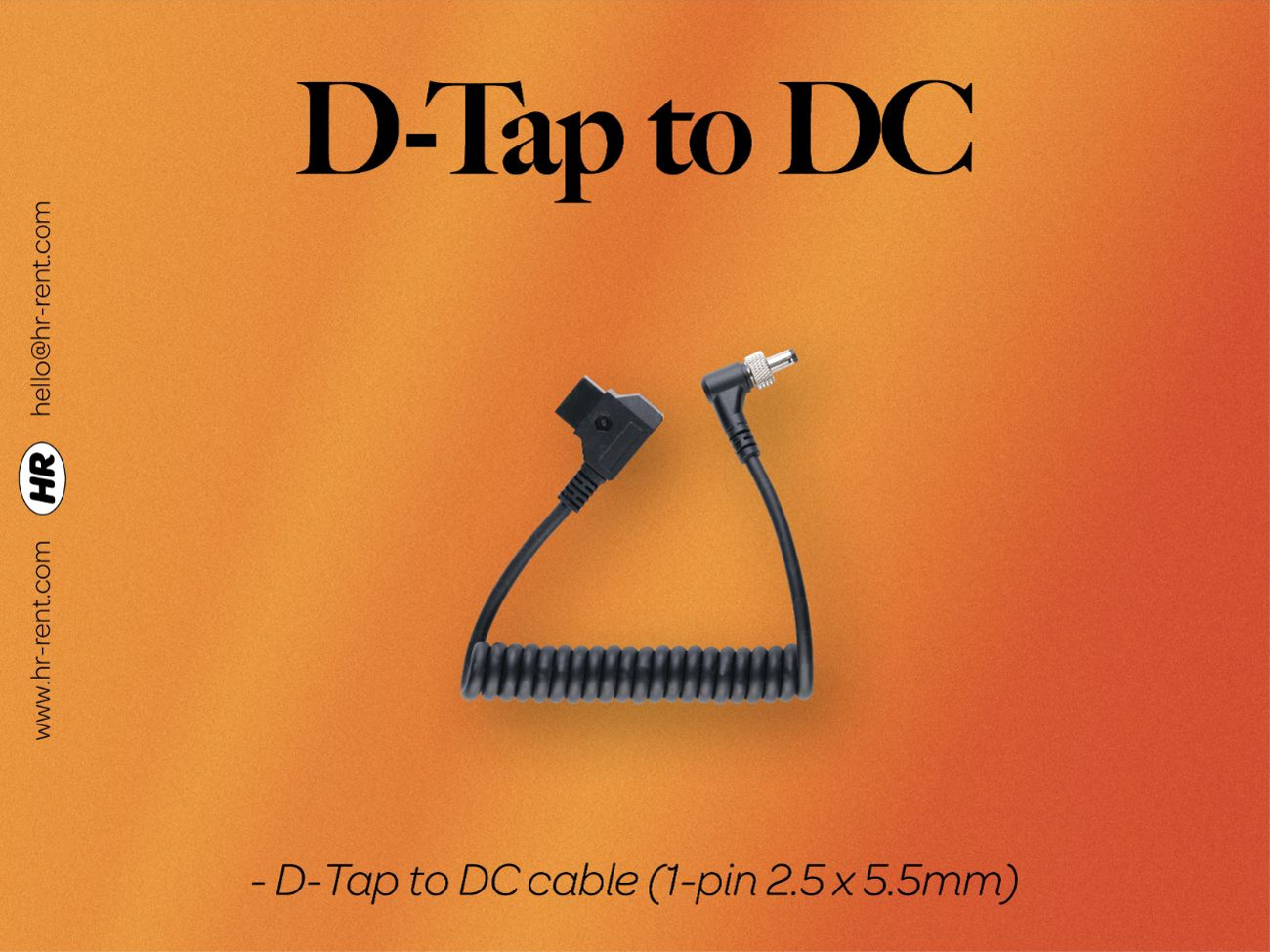 D-tap to dc cable (amaran, sony, blackmagic, atomos)
