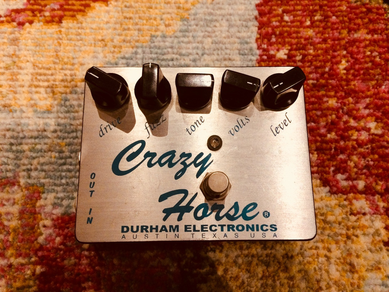 Durham electronics crazy horse fuzz guitar pedal: neil young