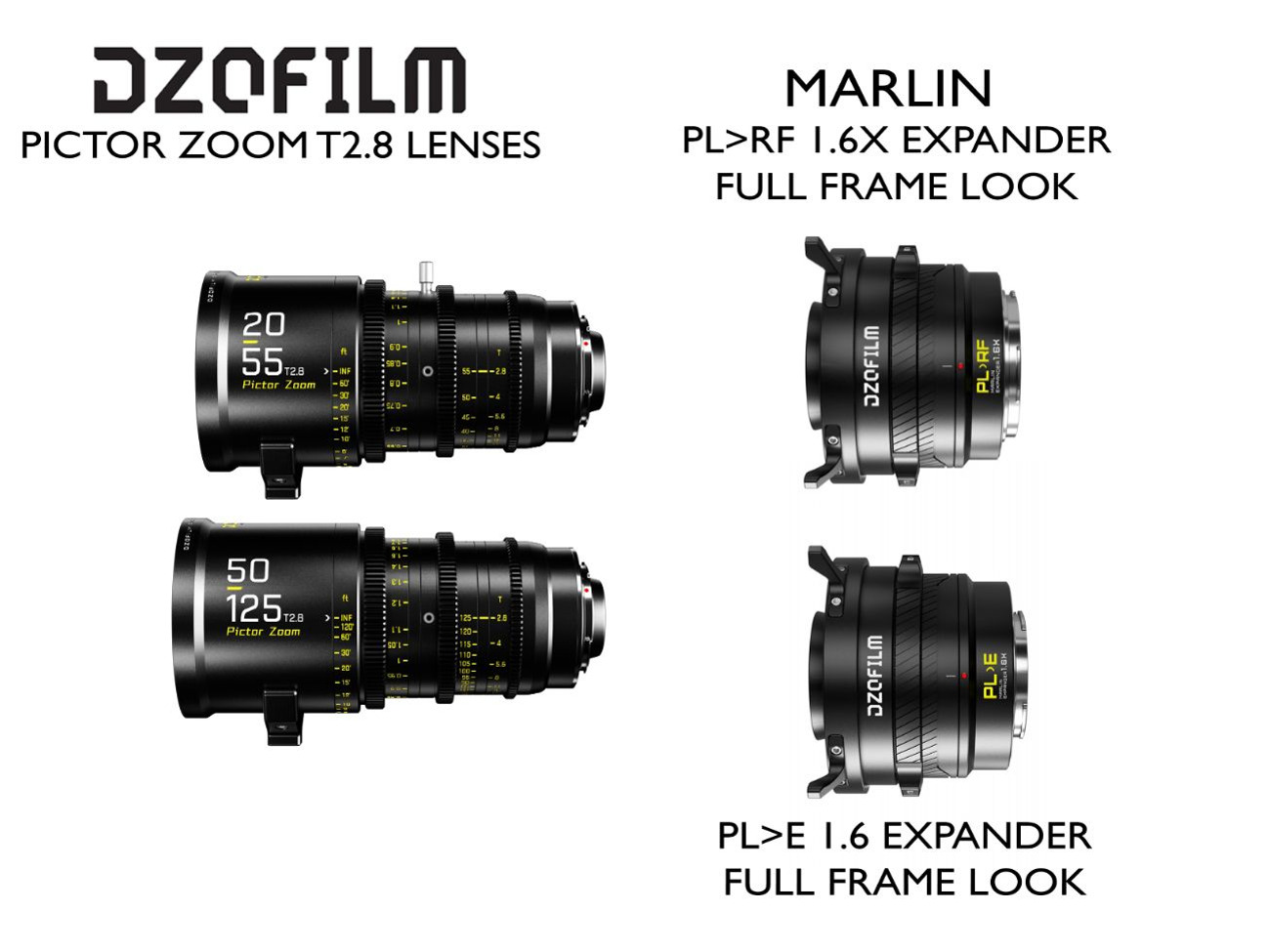 Dzo film pictor zoom pl > rf / e  1.6x expander (full frame) 