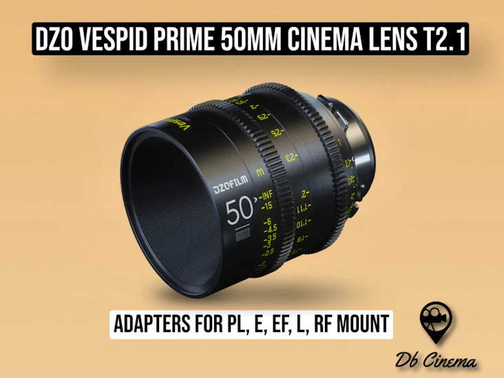 Dzo film vespid prime cinema lens 50mm t2.1 full frame ( arri, zeiss, cannon, meike)