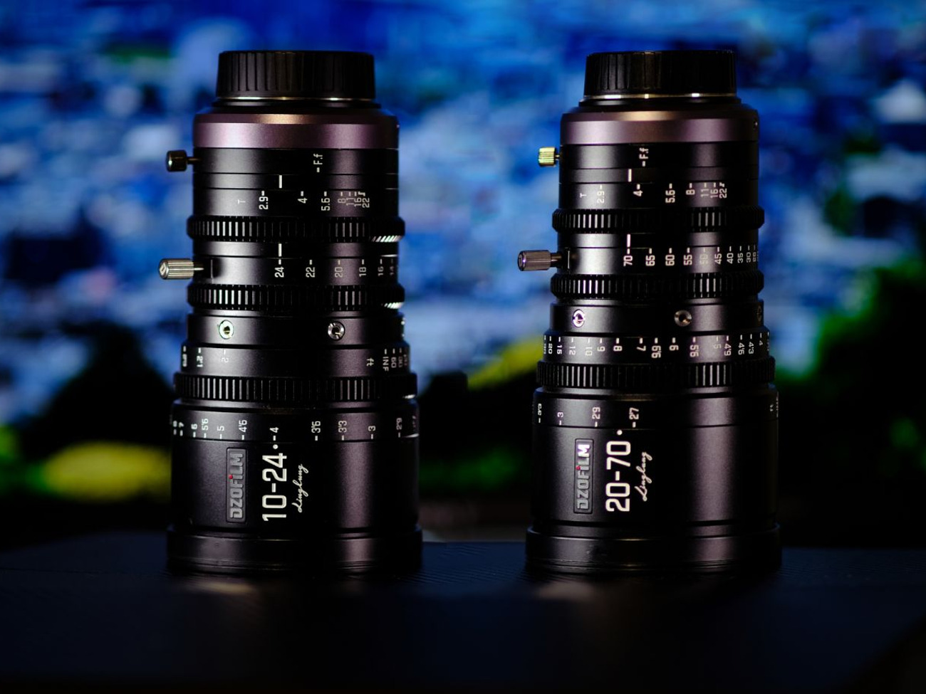 Dzofilm linglung mft parfocal cine zoom set - 10-24mm & 20-70mm t2.9