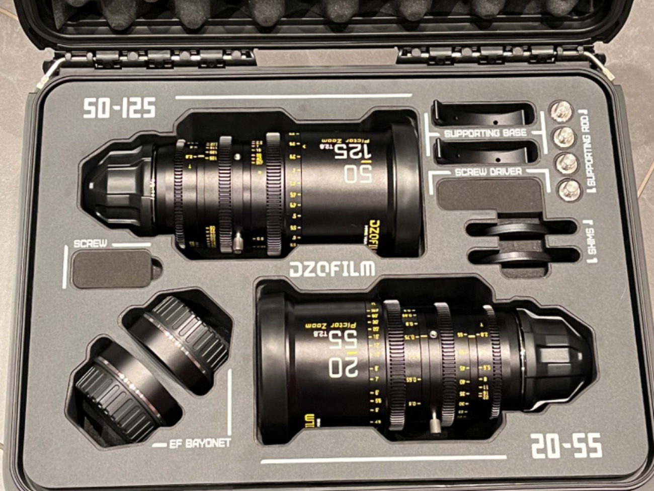 Dzofilm pictor zoom lenses 20-55mm + 50-125mm (pl/ef)