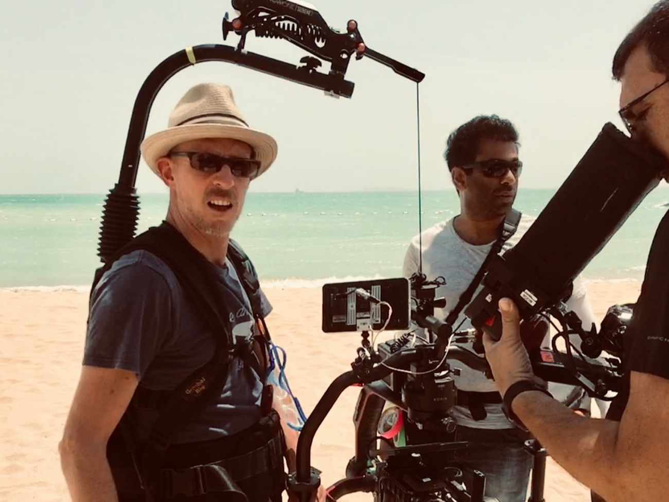 Easy rig cinema 2.5 + flowcine serene long arm (takes heavyweight cameras)