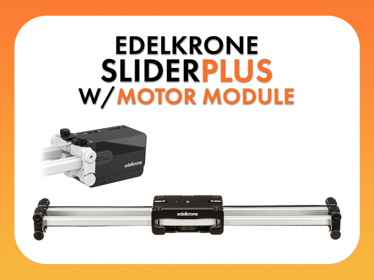 Edelkrone sliderplus v5 long camera slider with motor module