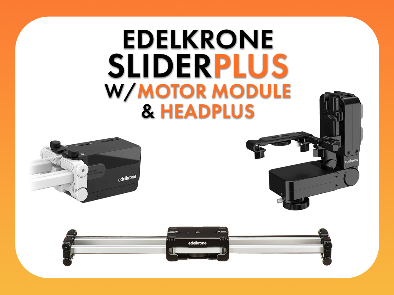 Edelkrone sliderplus v5 long with motor module & headplus