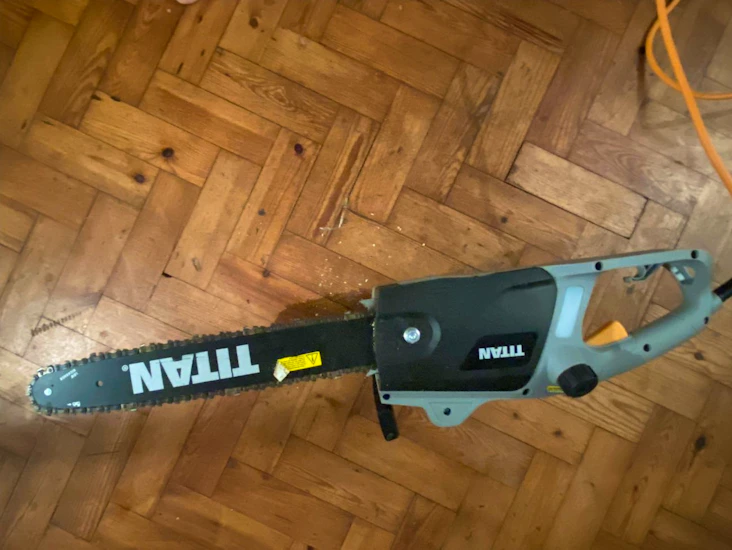 Electric chainsaw - ideal for gardening