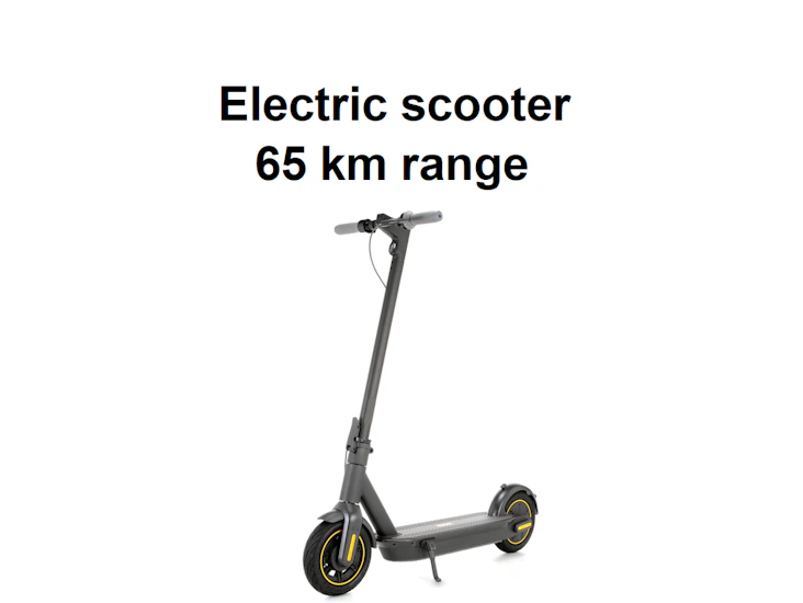 Electric scooter 65 km battery life segway ninebot max g30 e