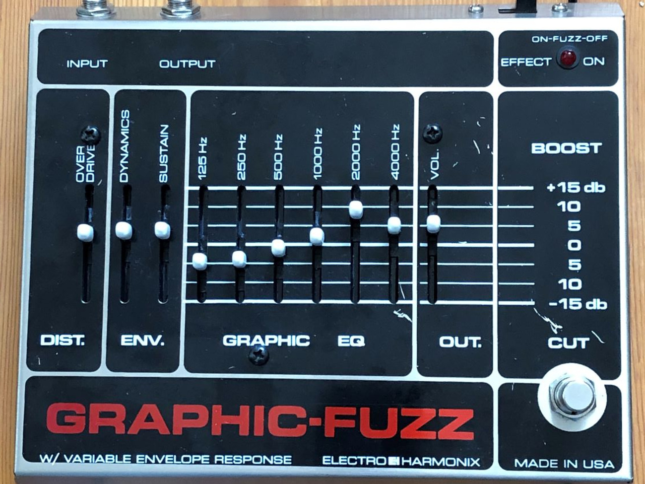 Rent Electro Harmonix Graphic Fuzz Overdrive Guitar Effect from