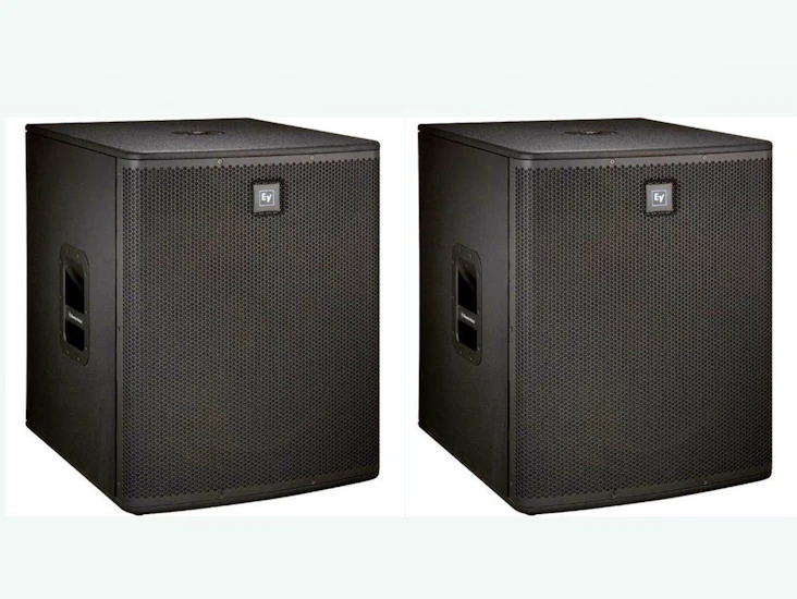 Electro-voice elx118p subwoofer (x2) activepa speakers sub