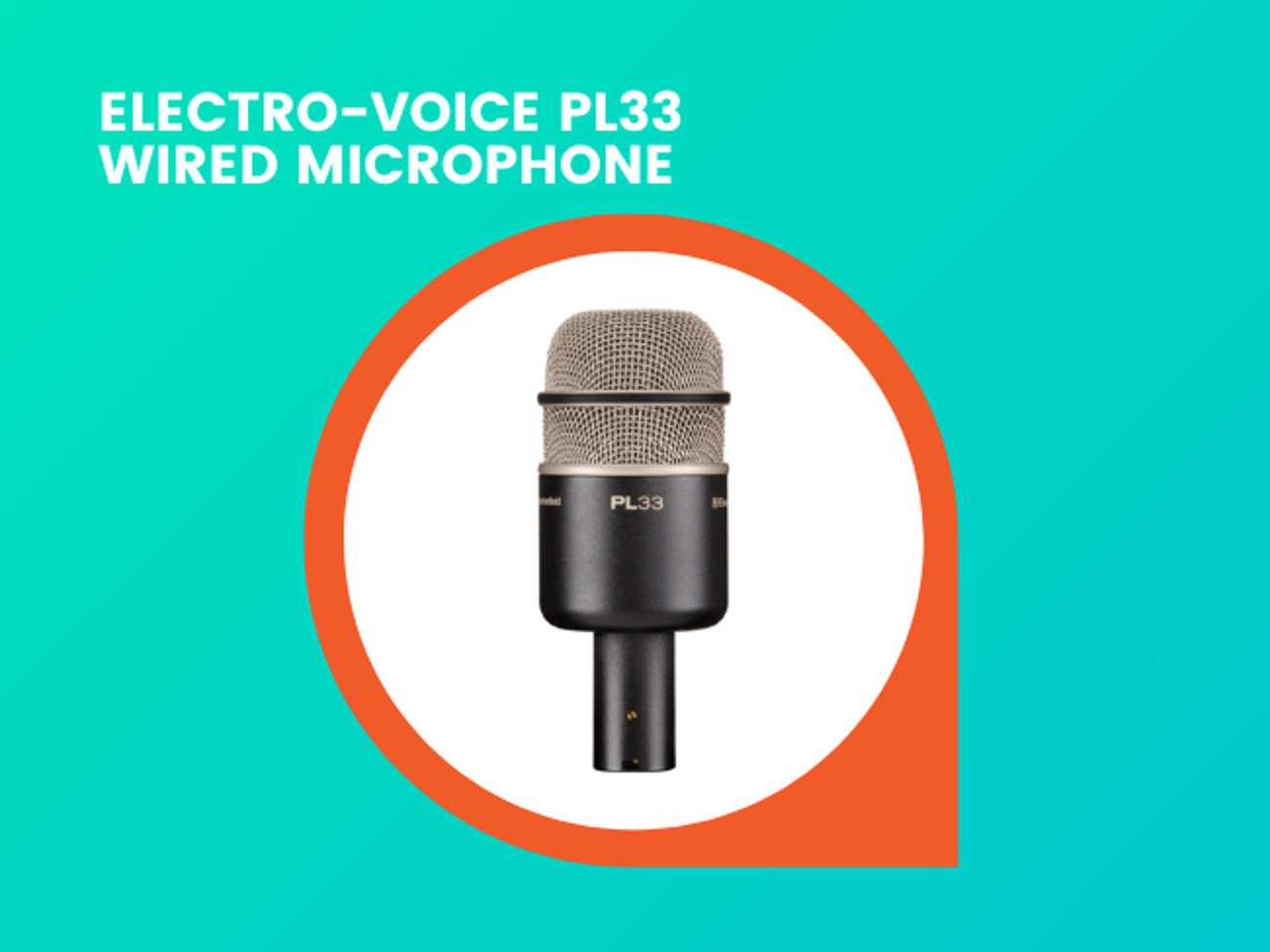 Electro-voice pl33 wired microphone
