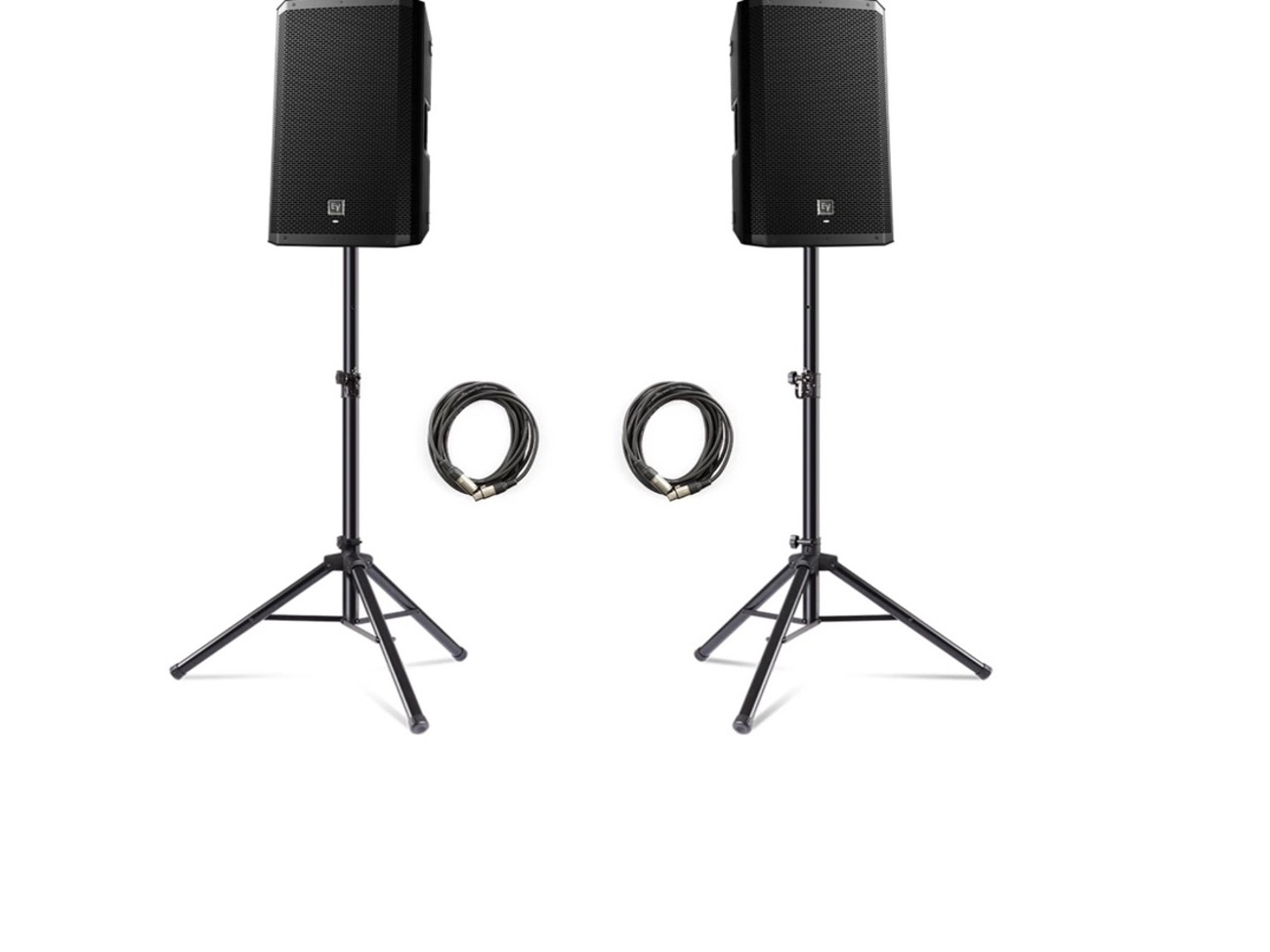 Electro-voice zlx-12p active pa speakers with stands