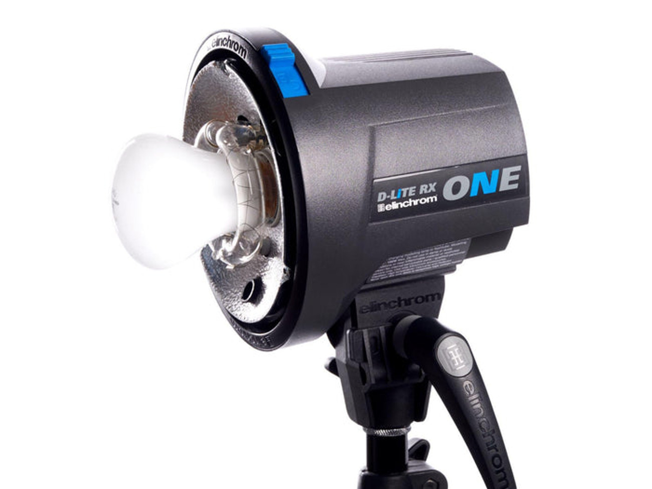 Elinchrom d-lite rx one strobe studio flash (with stand & softbox)