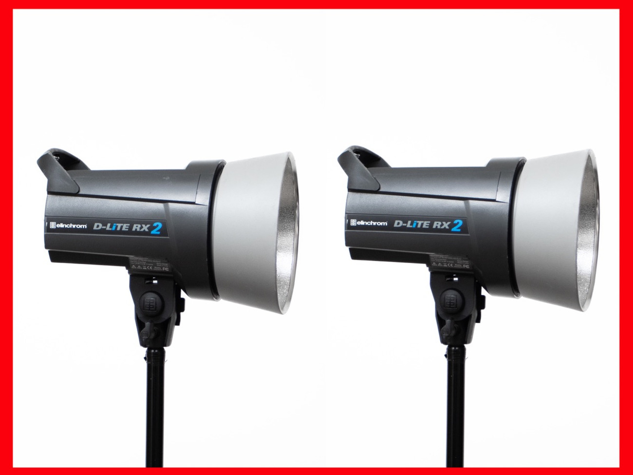 Elinchrom d-lite rx2 photo flash kit (2x) + modifiers