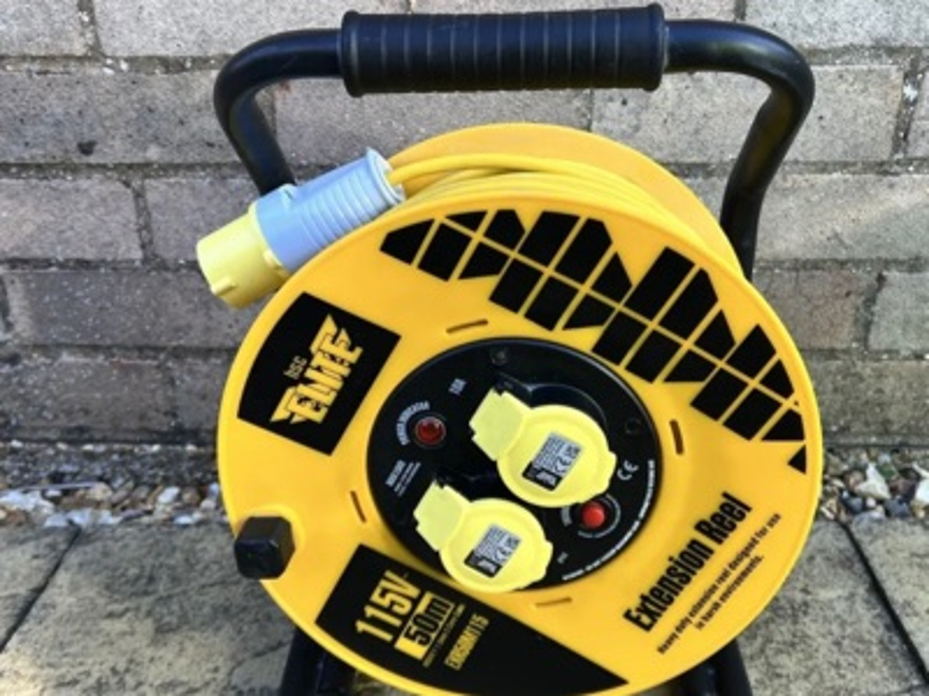 Elite 50metres extension reel 110v