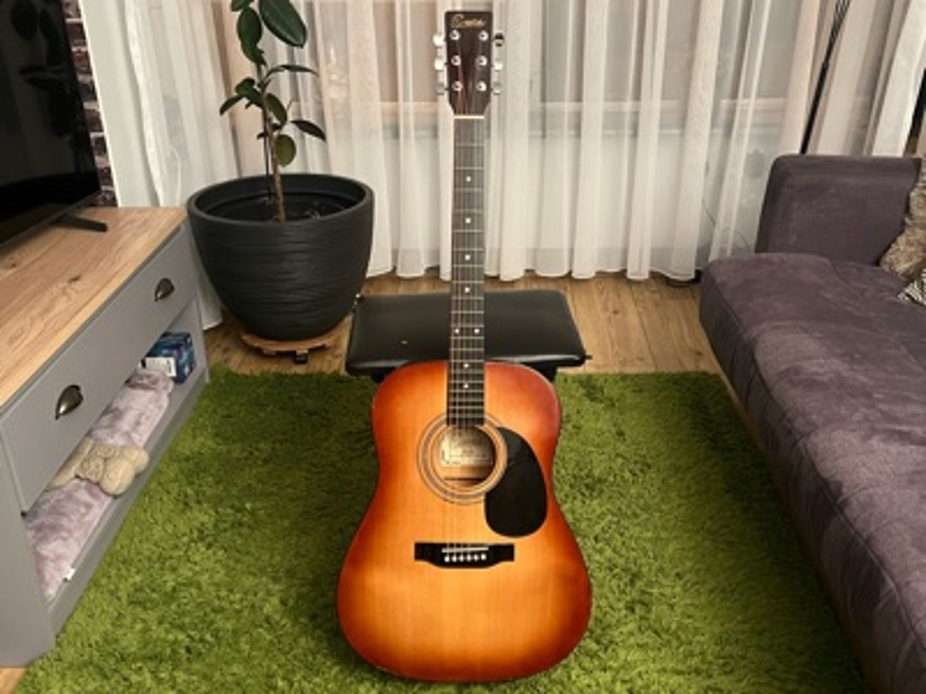 Encore acoustic guitar en155sb