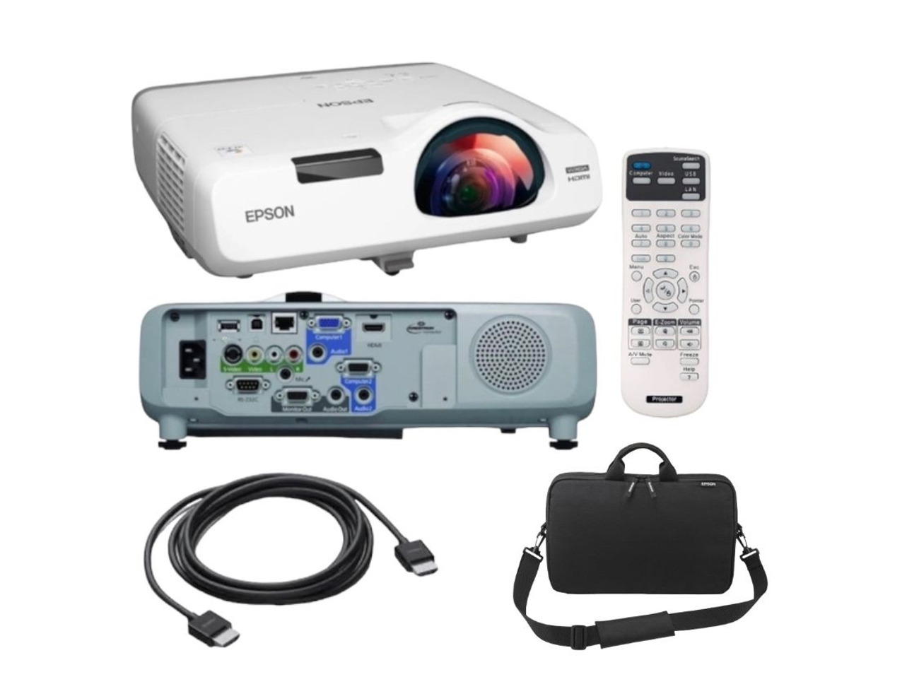 Short throw projector epson  hdmi vga 2800 lumens full hd 