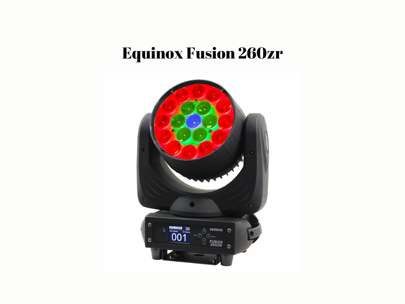 Equinox fusion 260zr wash moving light