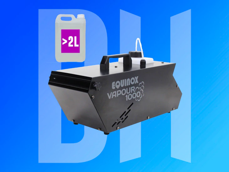 Equinox vapour 1000 haze fog smoke machine with carry case
