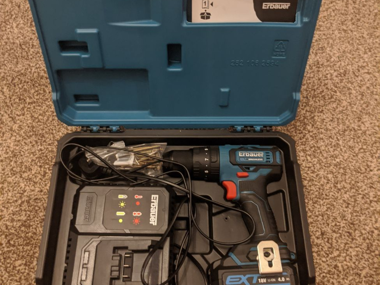 Erbauer cordless drill driver