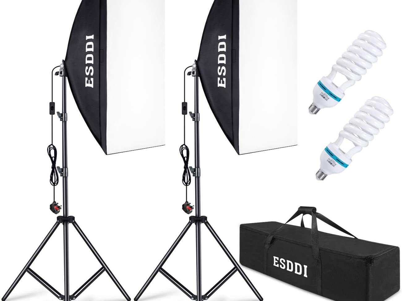 Esddi softbox lights with stands 