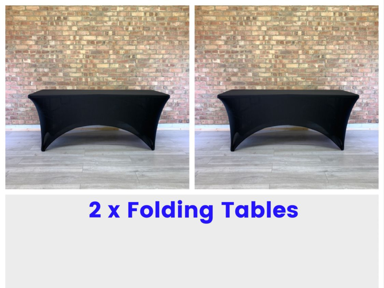 2 x folding table party dj event wedding bbq gazebo marquee 