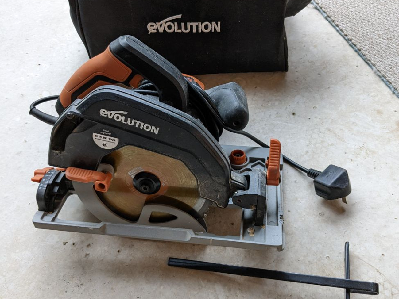 Evolution r185ccsx 185mm circular saw 240v