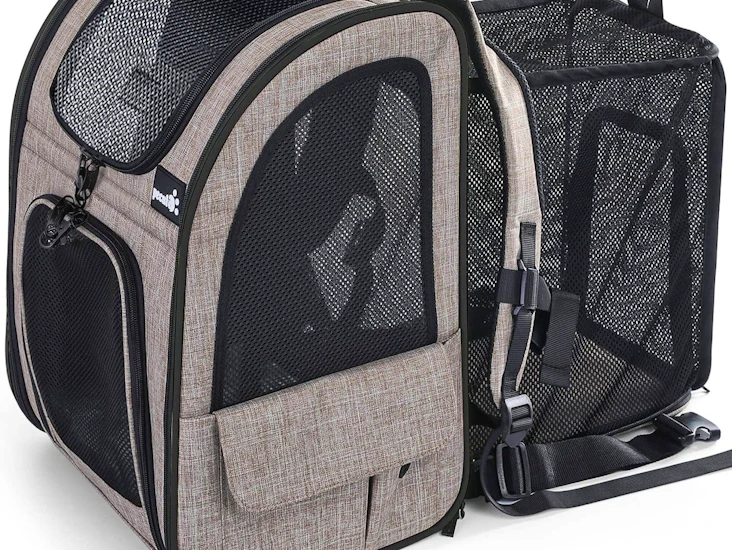 Expandable backpack pet carrier - vets, walks & visits!