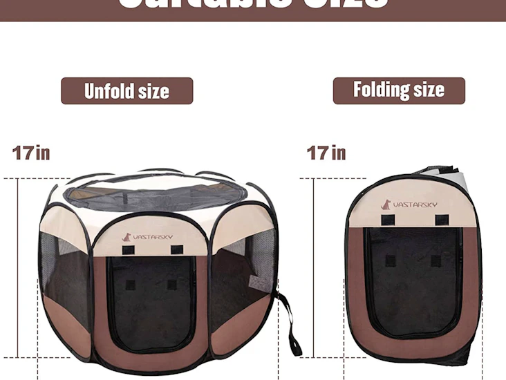 Expandable pet pen crate - vet recovery, car trips etc