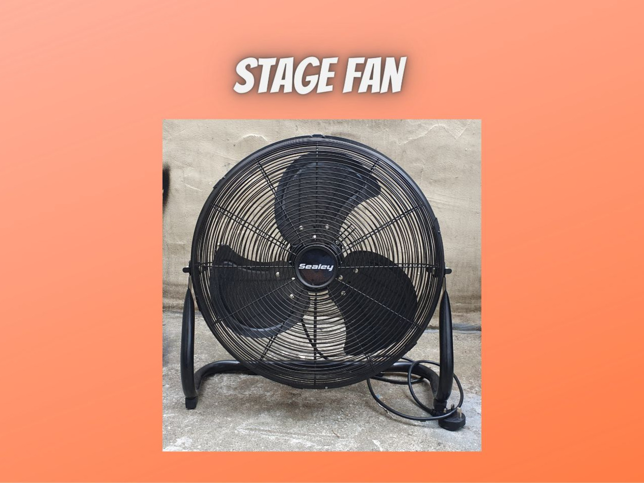 Fan for stage air blower