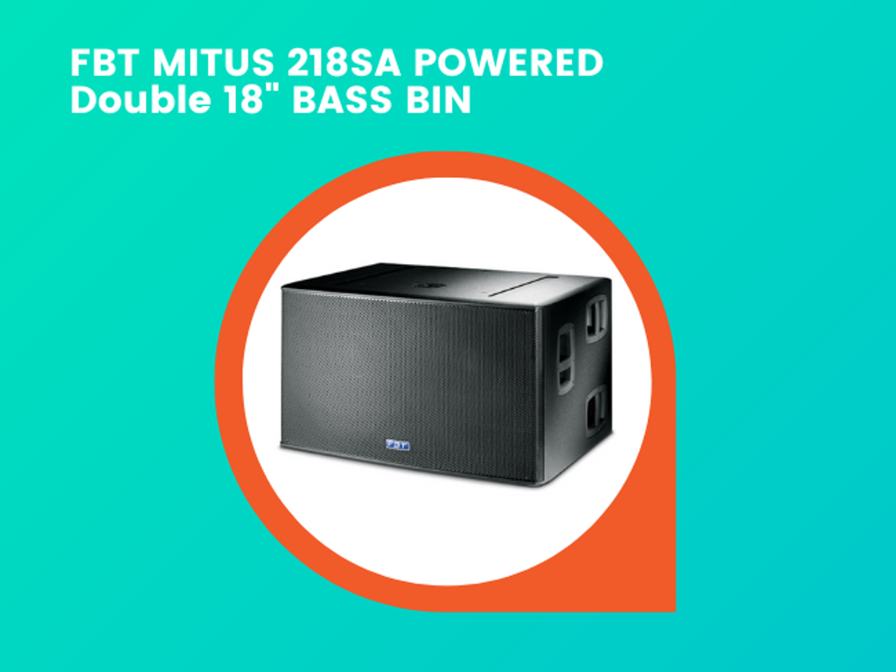 Fbt mitus 218sa active double 18" bass bin