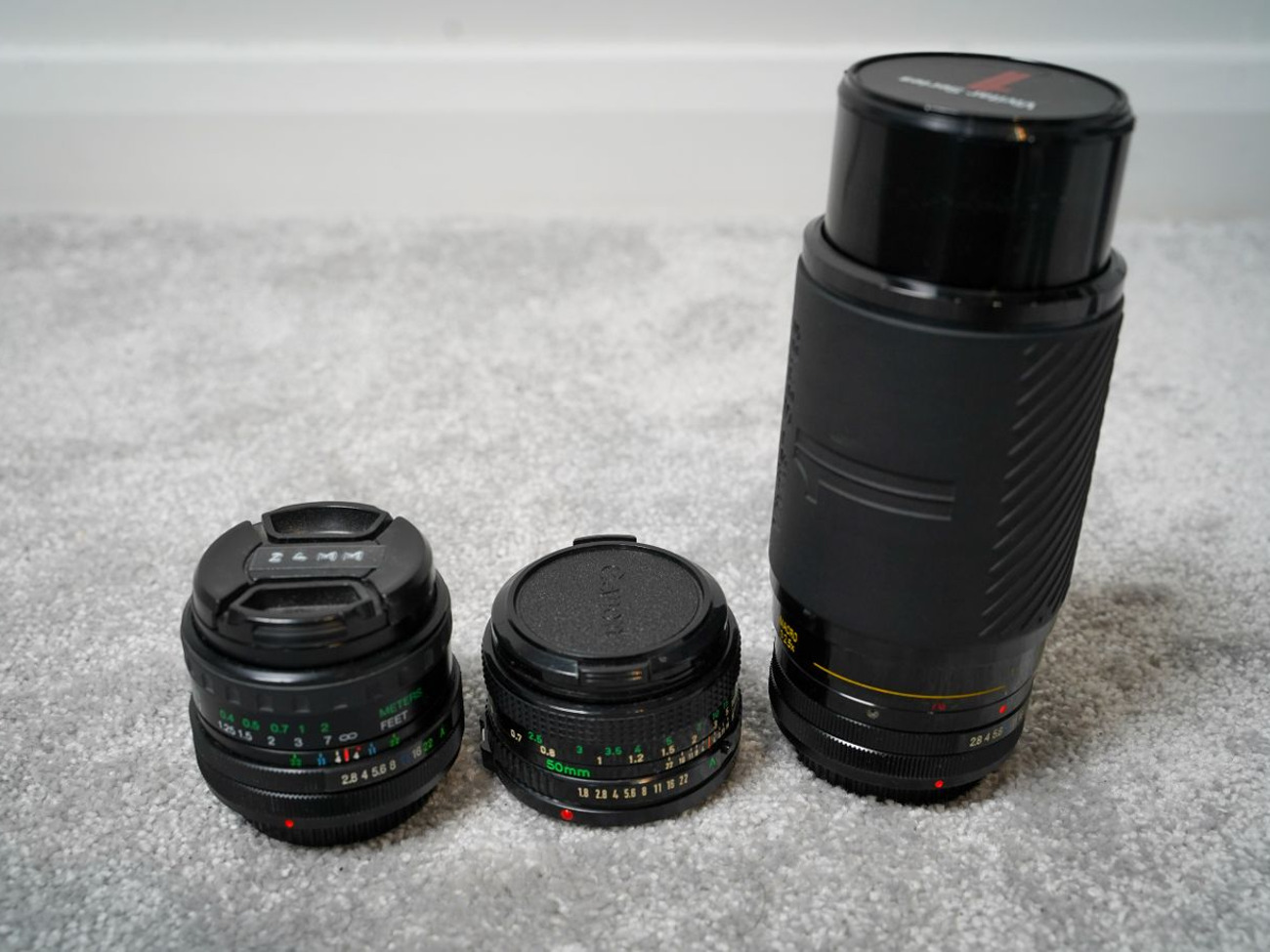Fd mount manual camera lenses