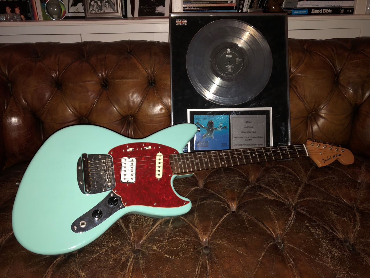 Fender jag-stang 1996, kurt cobain nirvana electric guitar