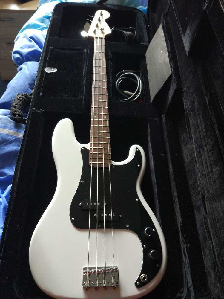 Fender squier precision bass guitar