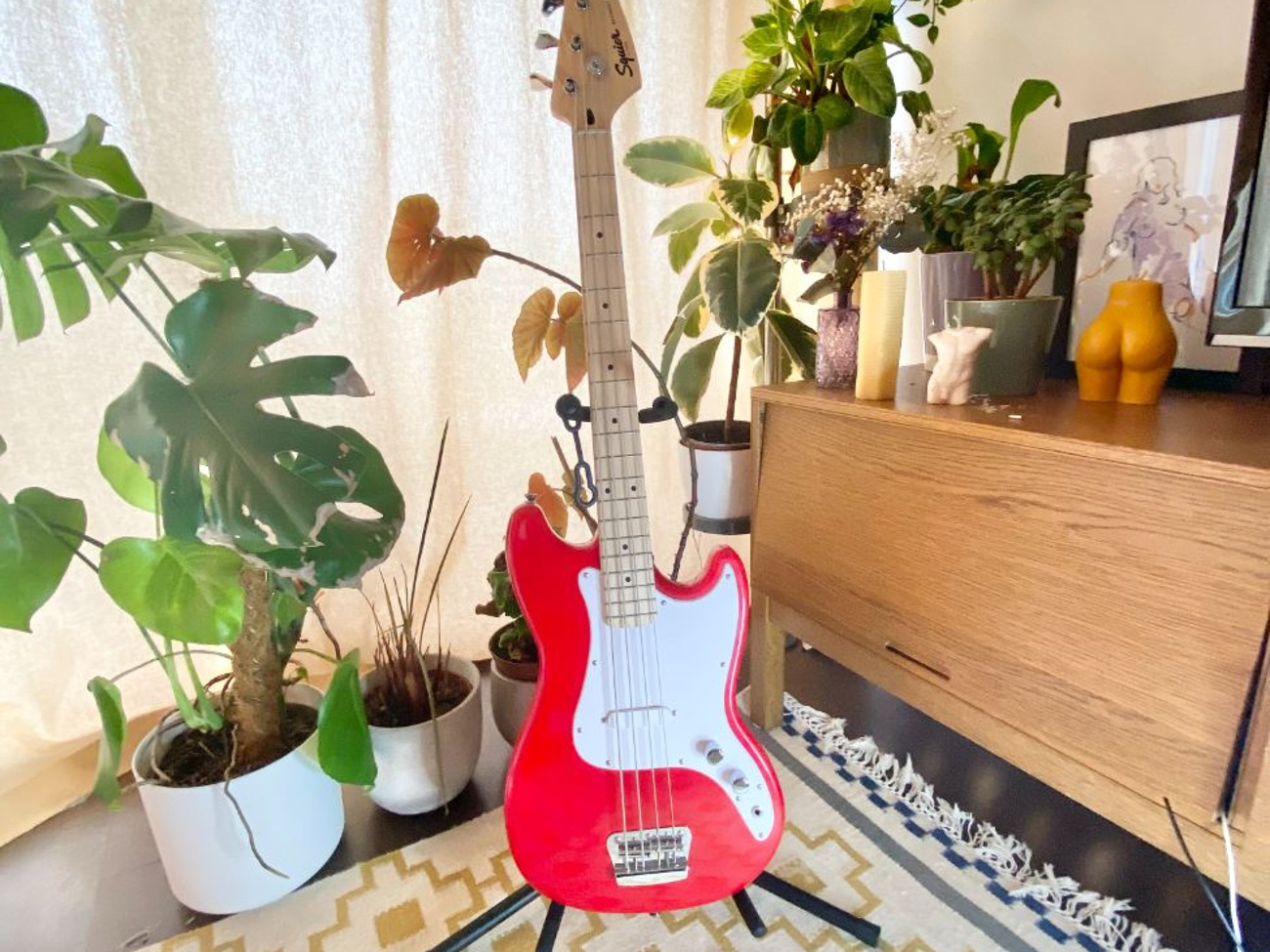 Fender squier bronco bass guitar 