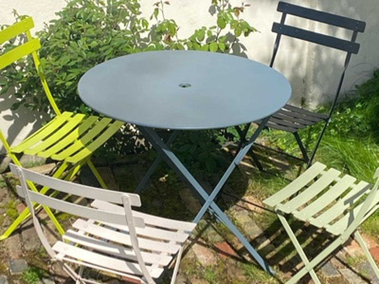 Fermob garden bistro table and chairs