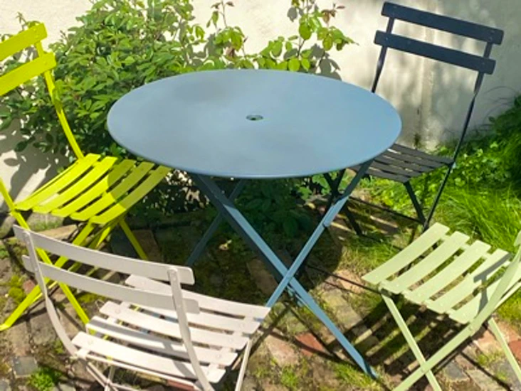 Fermob garden bistro table and chairs