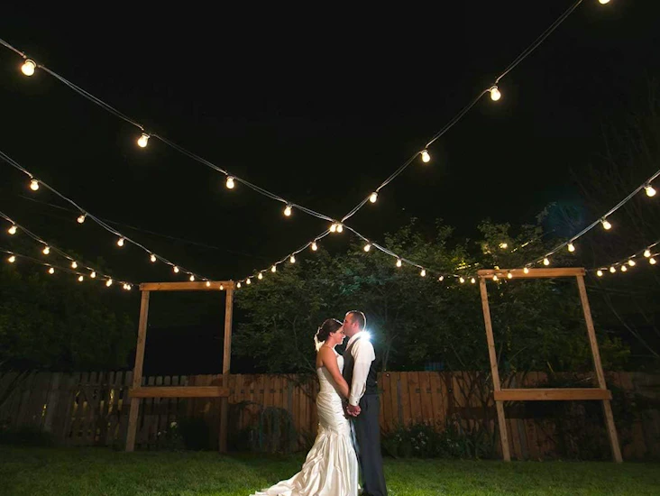 Festoon lights outdoor led mains 30 meters