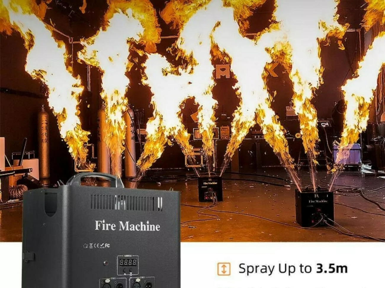 Fire thrower machine 