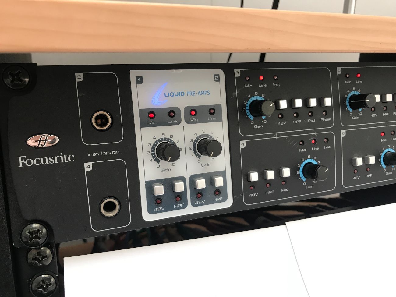 Focusrite liquid saffire 56 interface